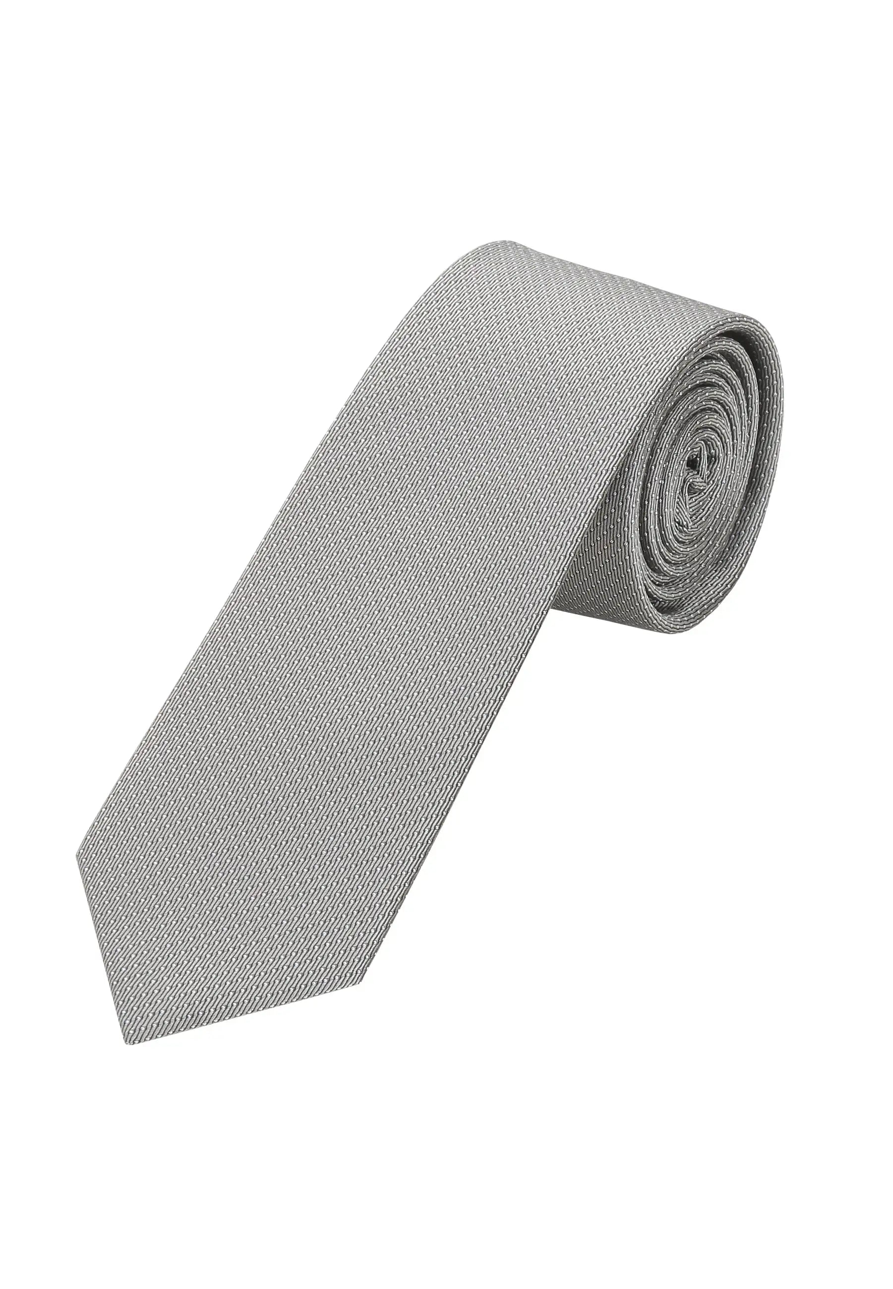 (Hellbeige) Picoté Krawatte Herren 100% Seide 6cm gerollt