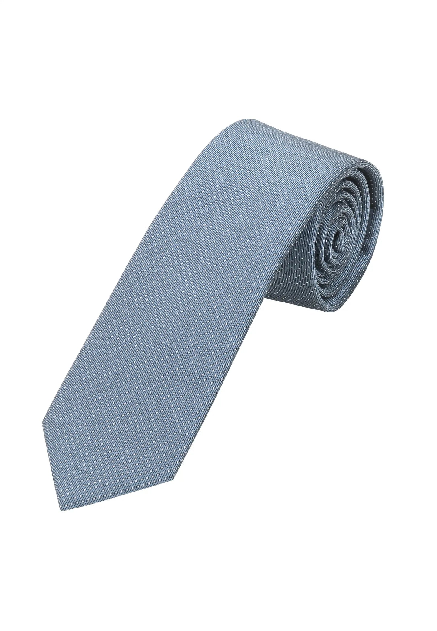(Oceanblau) Picoté Krawatte Herren 100% Seide 6cm gerollt