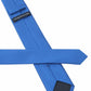 (Blau) Uni Seidenkrawatte 6cm Rückseite mit Label Detail