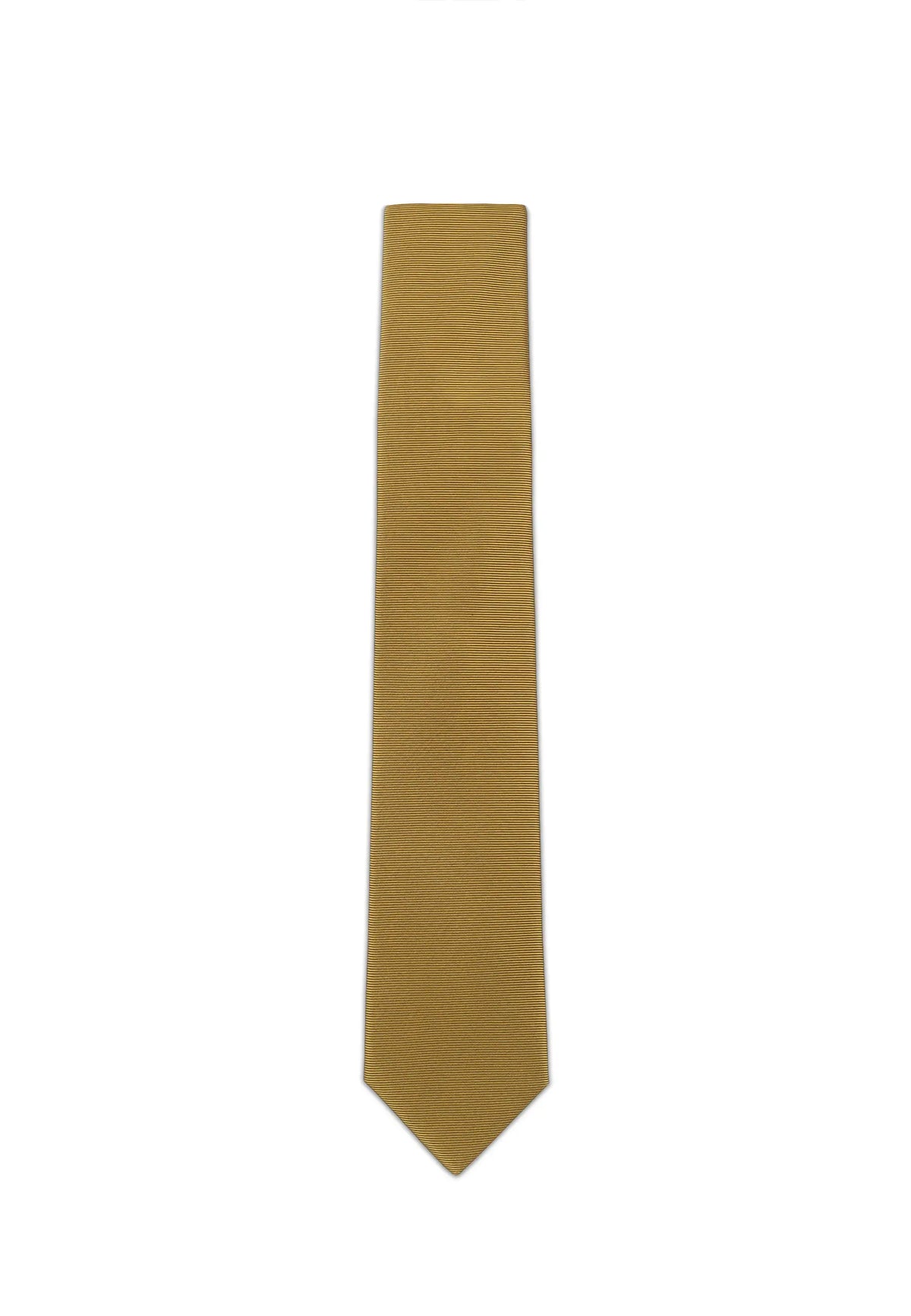 (Messing) Uni Seidenkrawatte Herren 6cm schmal in voller Länge