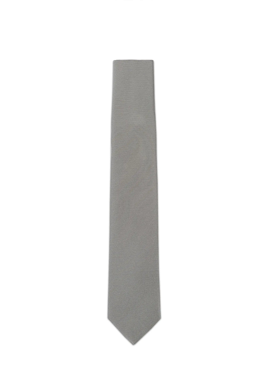 (Hellbeige) Uni Seidenkrawatte Herren 6cm schmal in voller Länge
