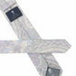 (Grau) Krawatte Paisley Baumwolle – Rückseite mit Prince Bowtie Label
