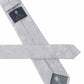 (Hellgrau) Krawatte Paisley Seide – Rückseite mit Prince Bowtie Label