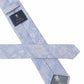 (Hellblau) Krawatte Paisley Seide – Rückseite mit Prince Bowtie Label