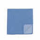 (Blau) Einstecktuch Herren aus 100% Seide Picoté 28x28cm Detailansicht