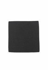 (Schwarz) Einstecktuch Herren aus 100% Seide Picoté 28x28cm flach
