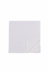 (Weiß) Einstecktuch Herren aus 100% Seide Picoté 28x28cm Detailansicht