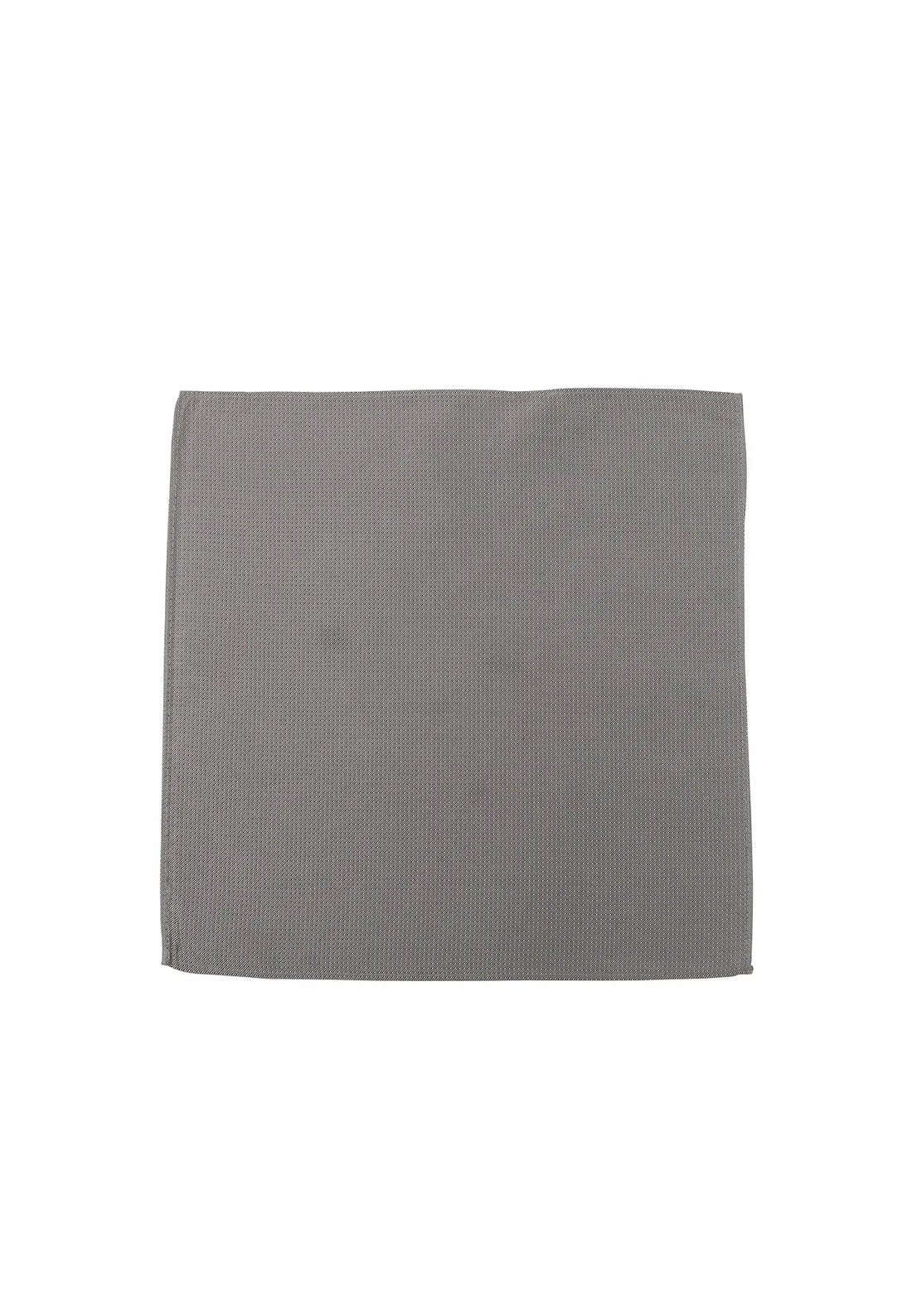 (Hellbeige) Einstecktuch Herren aus 100% Seide Picoté 28x28cm flach