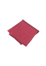 (Mittelrot) Einstecktuch Herren aus 100% Seide Picoté 28x28cm gefaltet