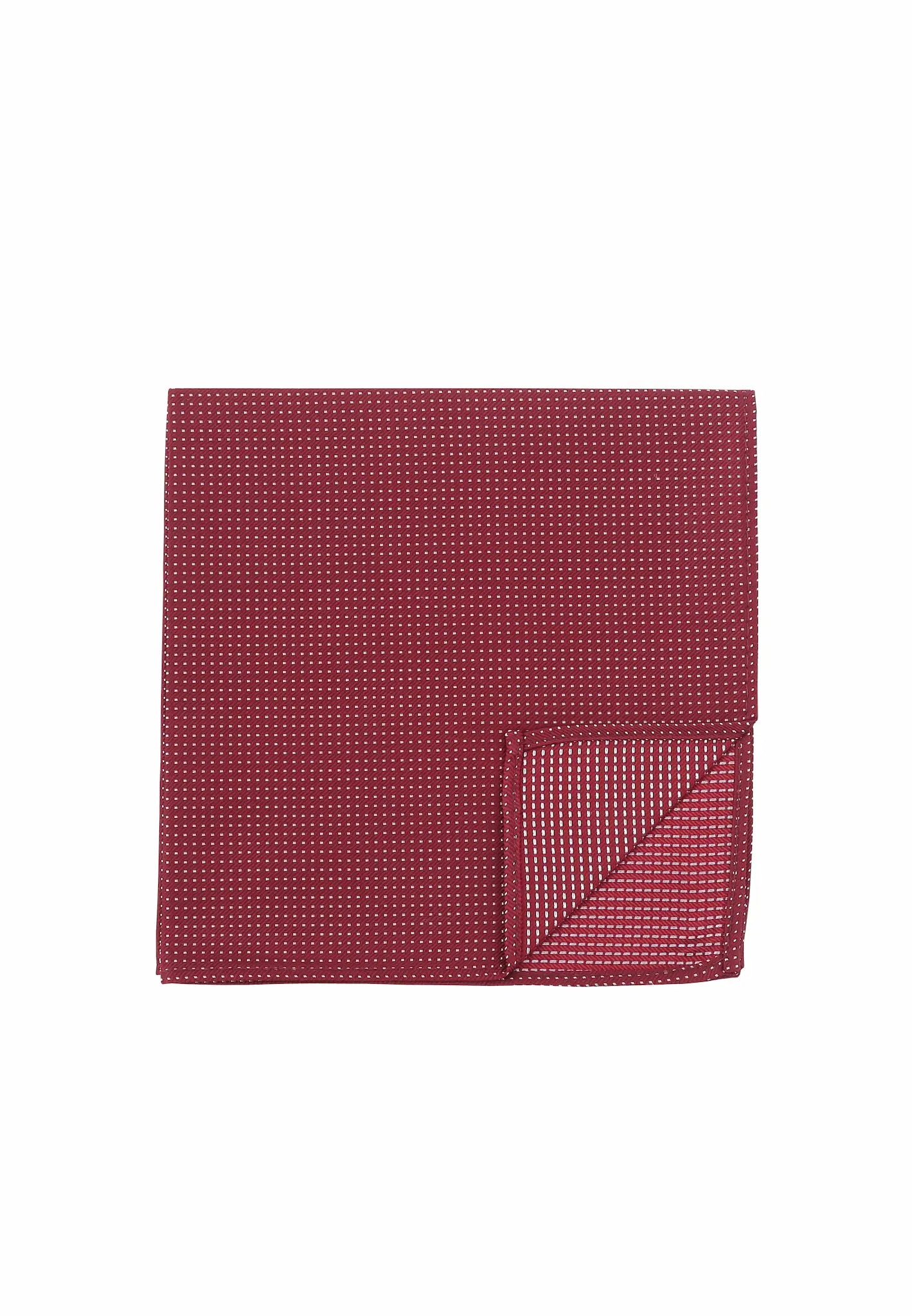 (Bordeaux) Einstecktuch Herren aus 100% Seide Picoté 28x28cm Detailansicht