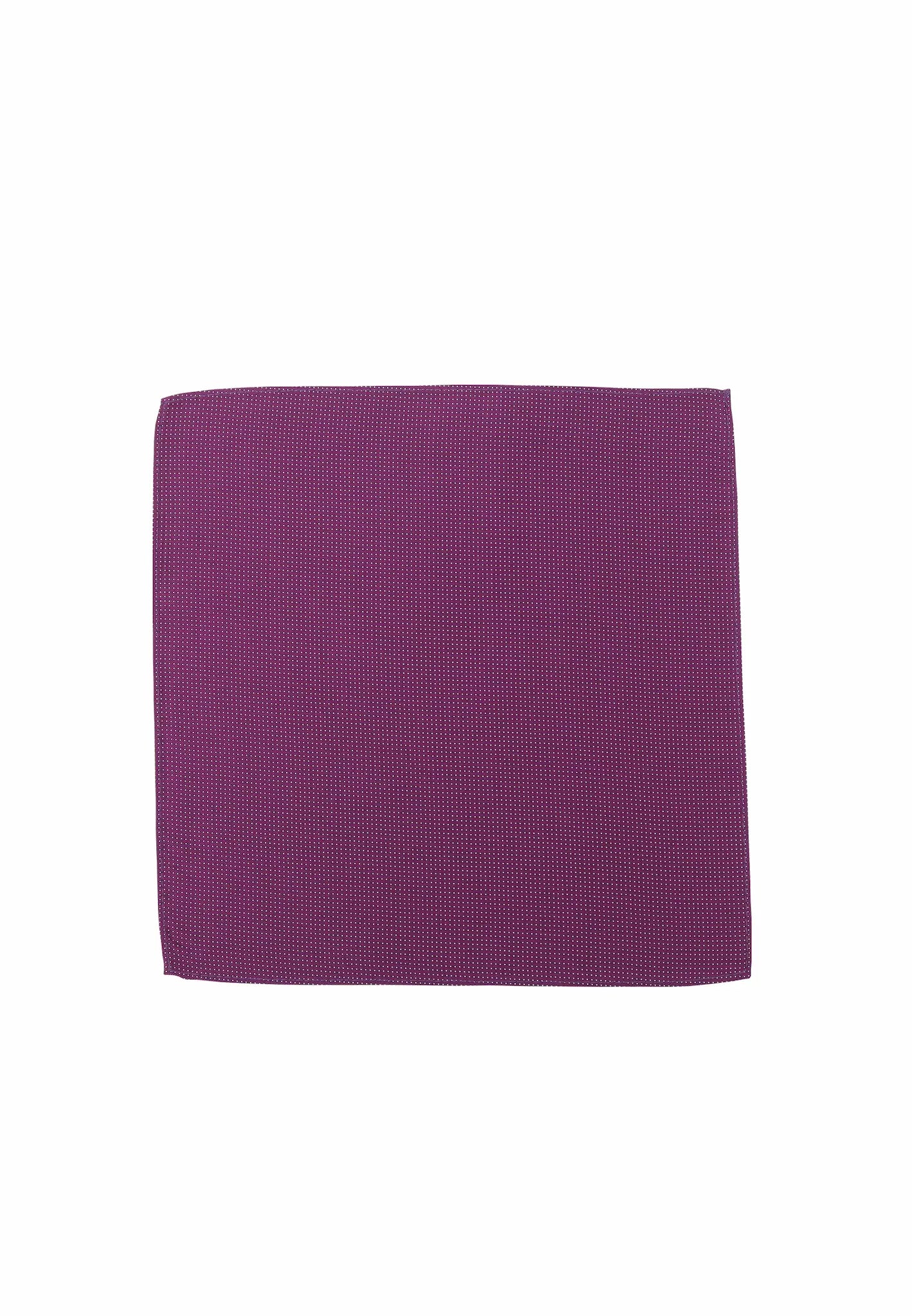 (Lila) Einstecktuch Herren aus 100% Seide Picoté 28x28cm flach