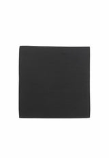 (Schwarz) Uni Einstecktuch aus Seide 28x28cm
