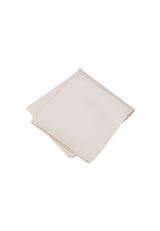 (Champagner) Uni Einstecktuch aus Seide gefaltet 28x28cm