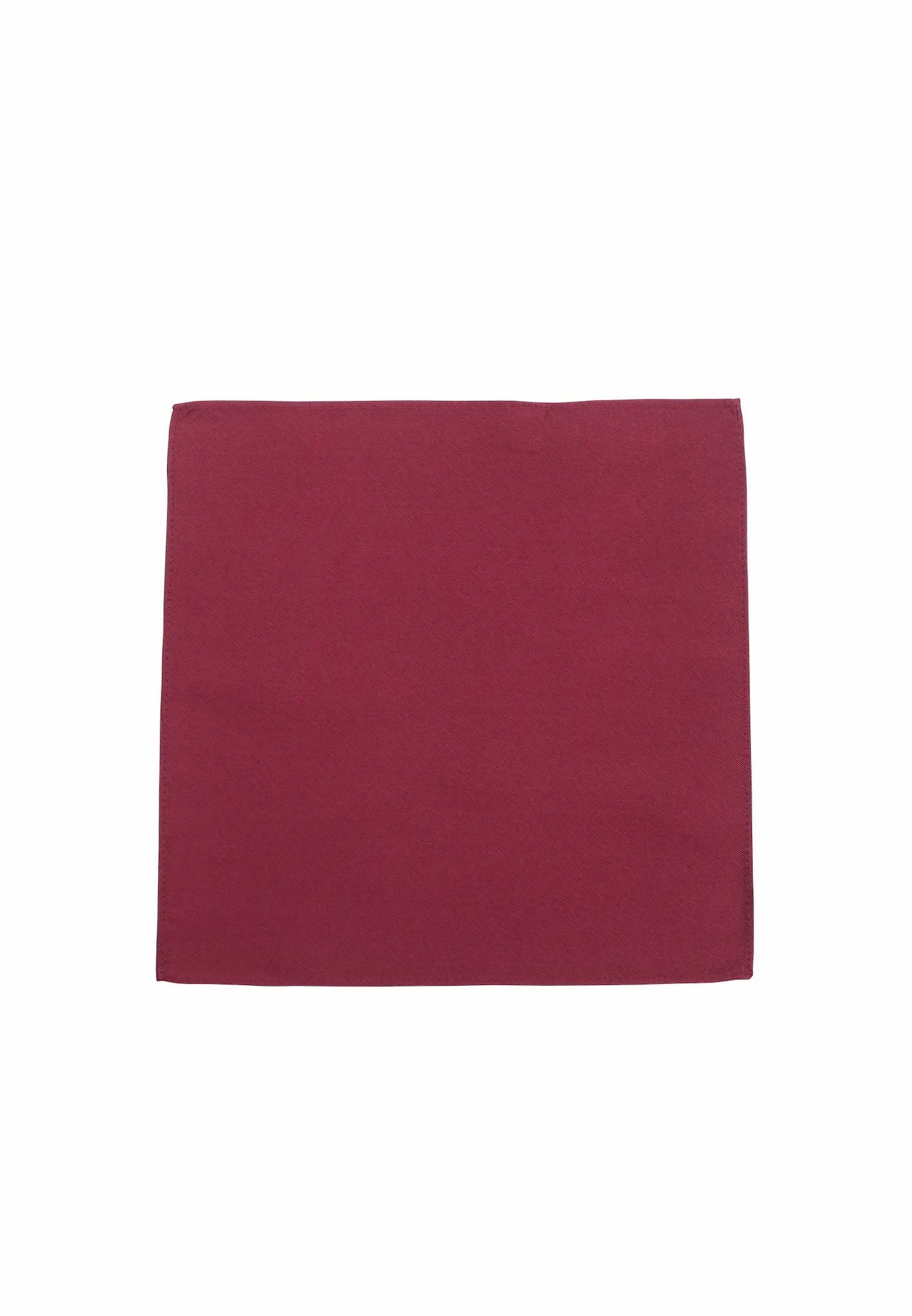 (Weinrot) Uni Einstecktuch aus Seide 28x28cm