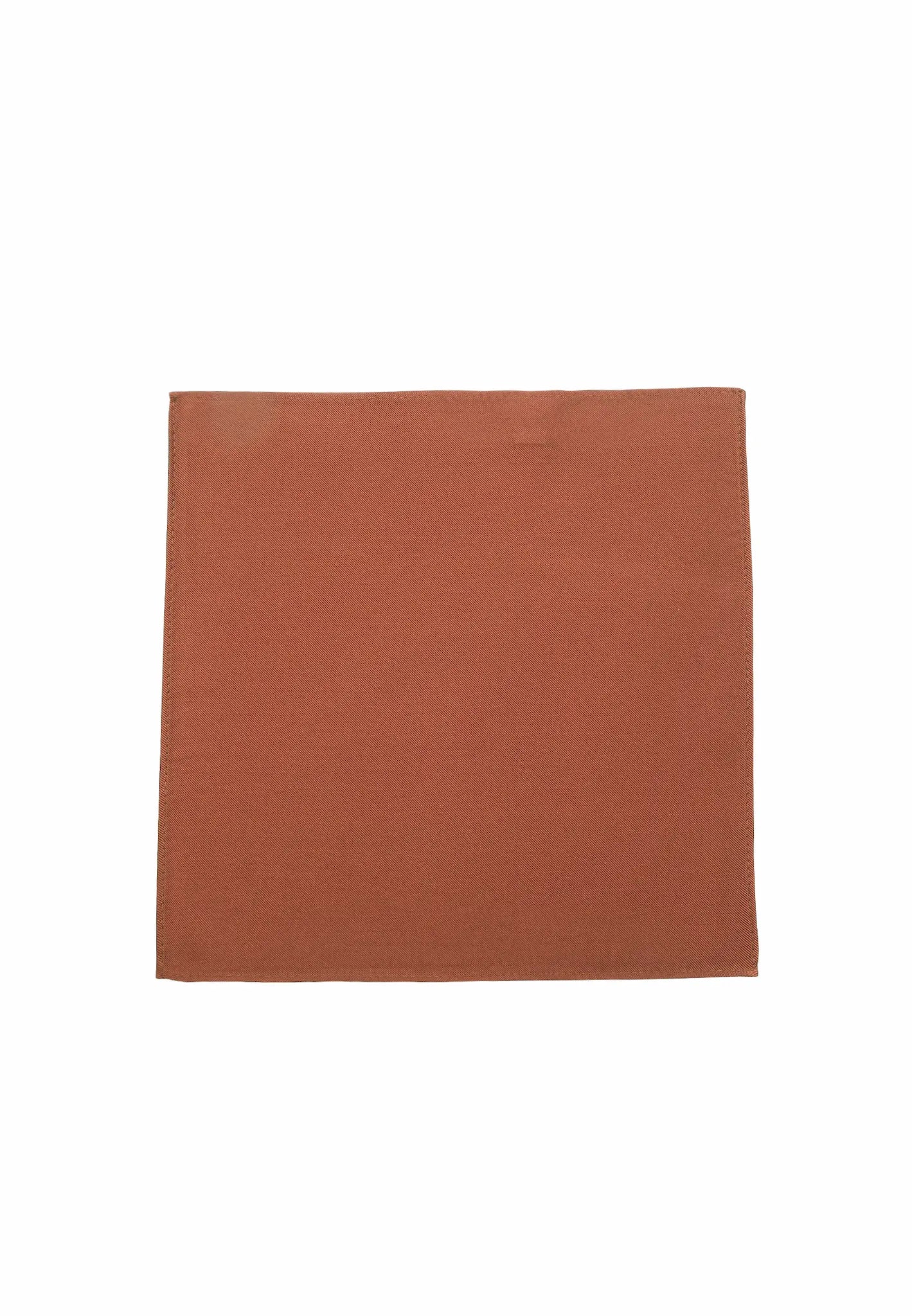 (Ziegel) Uni Einstecktuch aus Seide 28x28cm