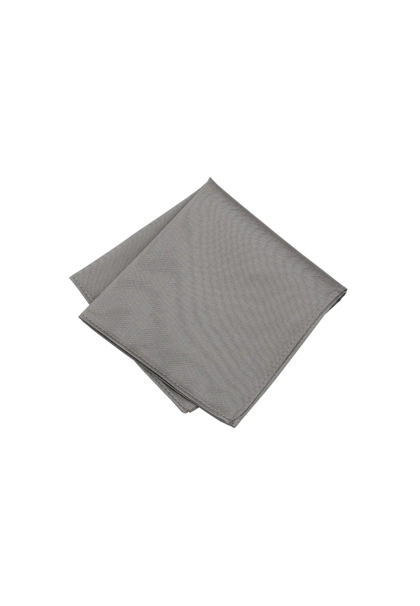 (Hellbeige) Uni Einstecktuch aus Seide gefaltet 28x28cm