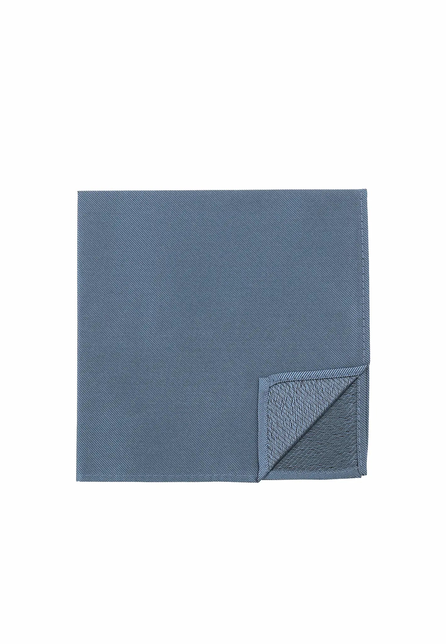 (Oceanblau) Uni Einstecktuch aus Seide Rückseite 28x28cm