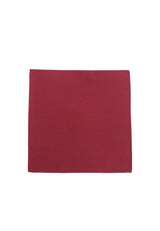 (Mittelrot) Uni Einstecktuch aus Seide 28x28cm