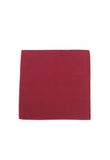 (Bordeaux) Uni Einstecktuch aus Seide Rückseite 28x28cm