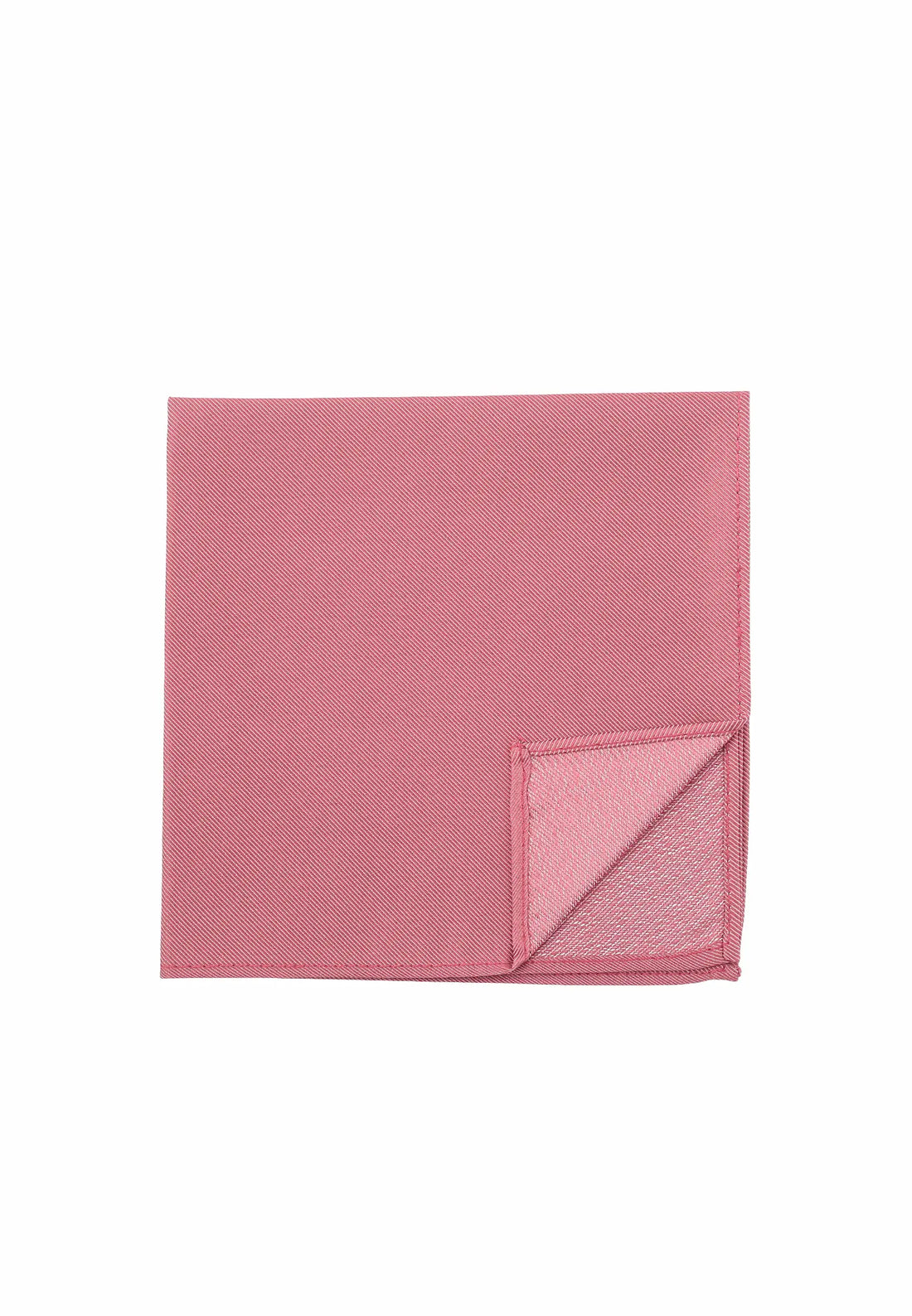(Beere) Uni Seiden-Einstecktuch 28x28cm in Pastellfarbe, Vorderseite mit Ecke