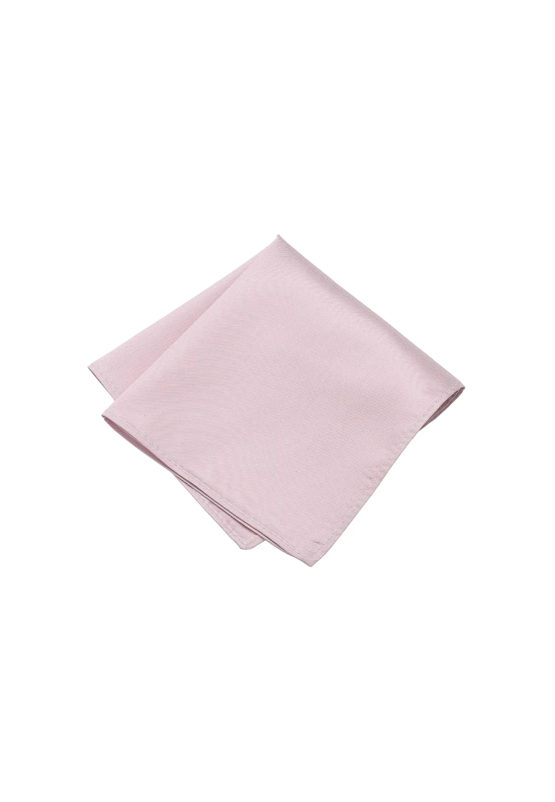 (Altrosa) Uni Einstecktuch Herren aus 100% Seide in Pastellfarbe, gefaltet