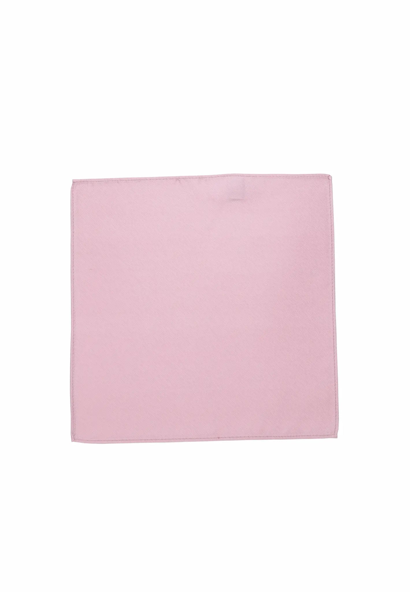 (Rosa) Uni Seiden-Einstecktuch 28x28cm in Pastellfarbe, Vorderseite mit Ecke