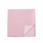 (Rosa) Uni Einstecktuch aus 100% Seide in Pastellfarbe, Vorderseite glatt
