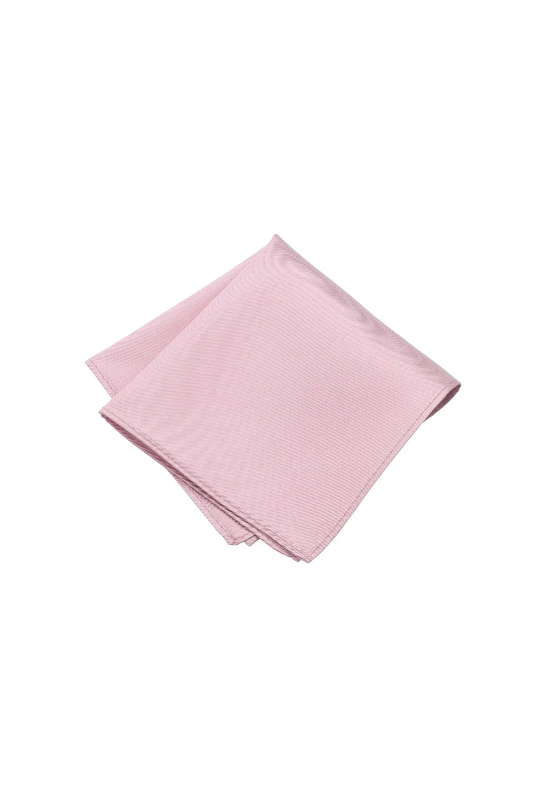(Rosa) Uni Einstecktuch Herren aus 100% Seide in Pastellfarbe, gefaltet