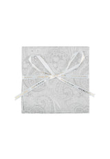 (Champagner) Einstecktuch Sterlington Paisley Seide – mit Geschenkschleife
