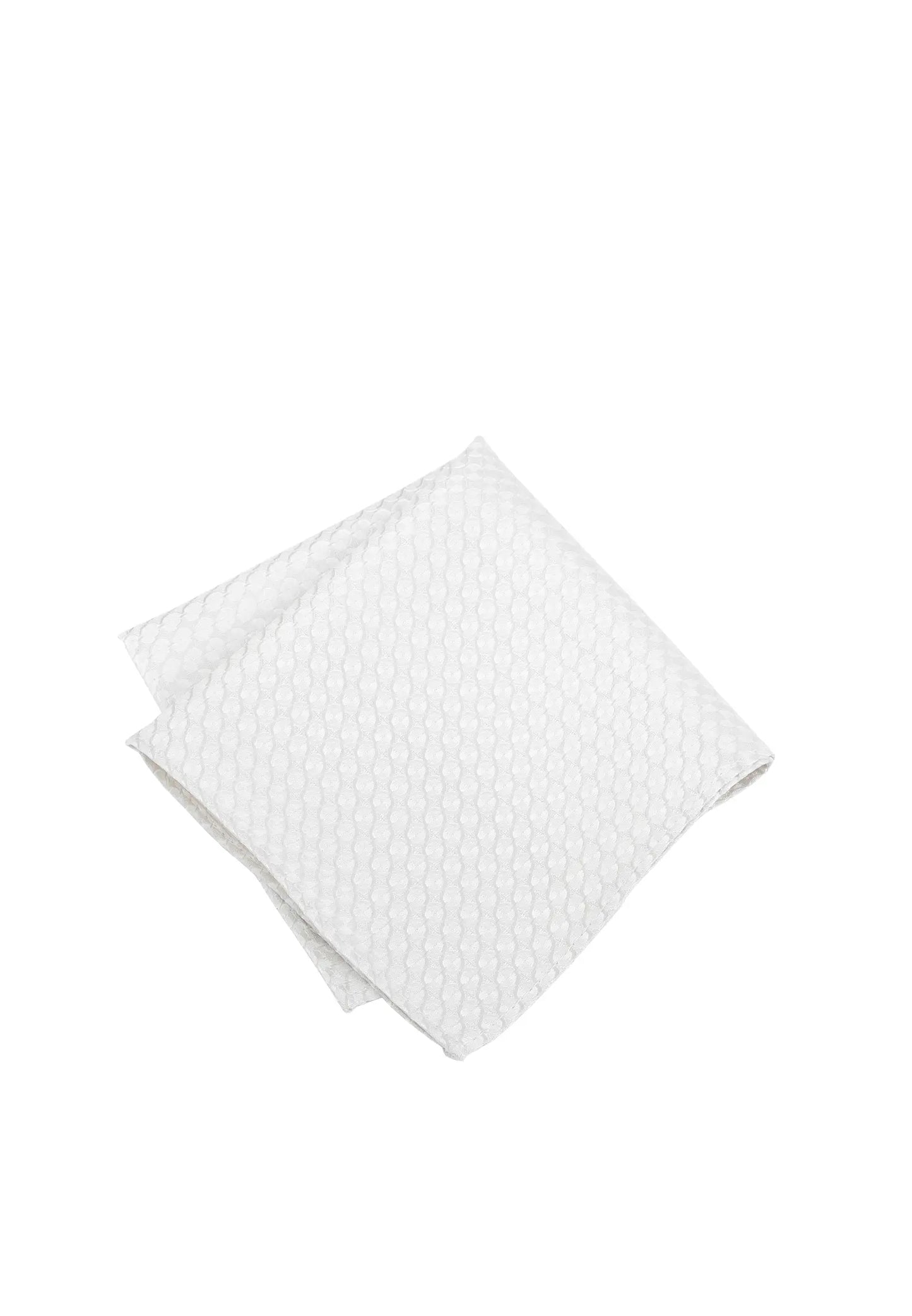(Champagner) Einstecktuch Hochzeit Kreise Seide – diagonal gefaltet