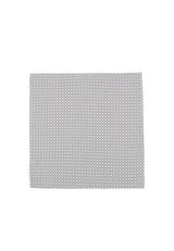 (Silber) Einstecktuch Hochzeit Kreise – Frontalansicht flach ausgelegt