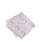 (Rosa) Einstecktuch Hochzeit Floral Seide – diagonal gefaltet