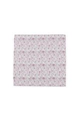 (Rosa) Einstecktuch Hochzeit Floral – Frontalansicht flach ausgelegt
