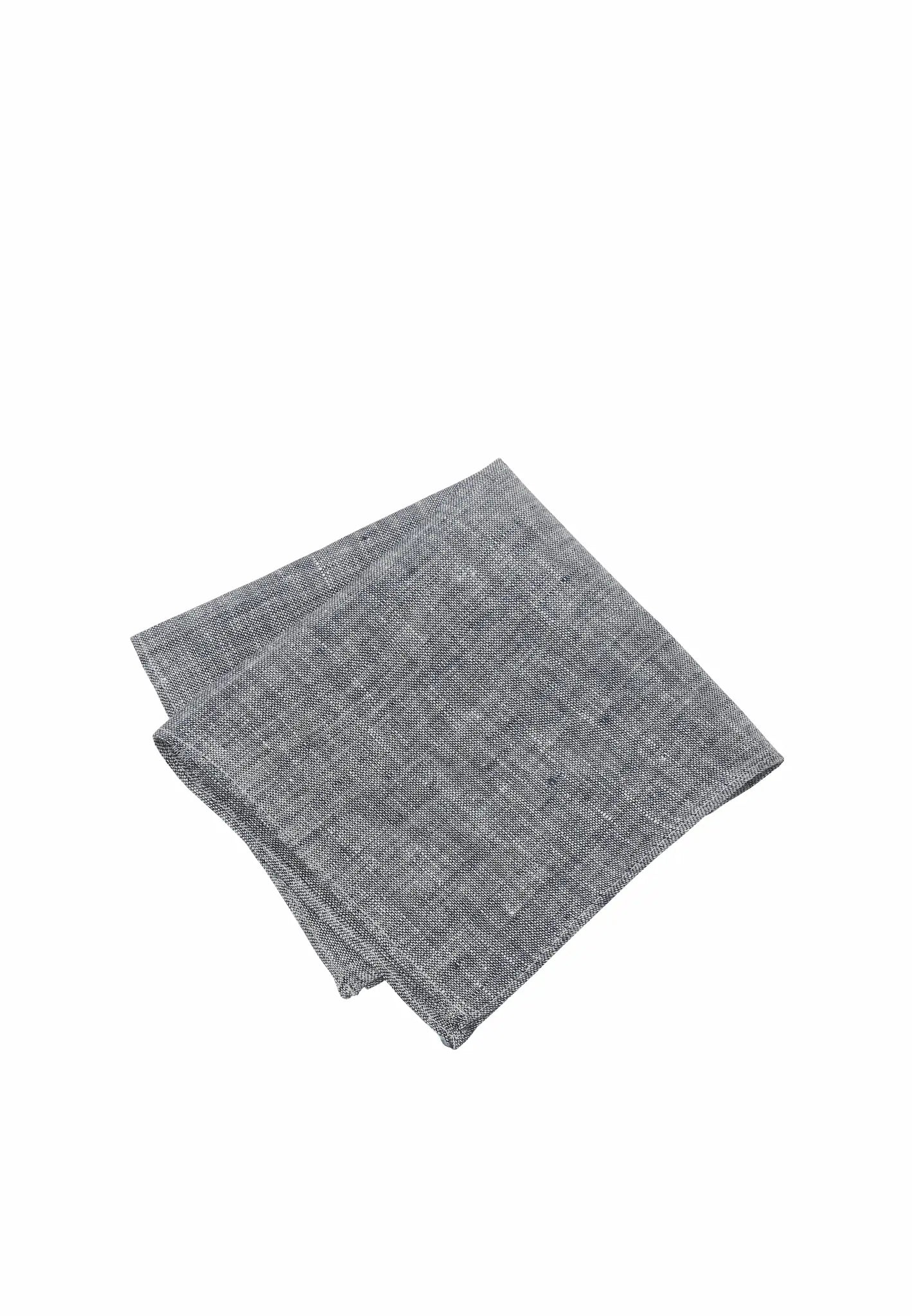 (Blau) Einstecktuch Herren Leinen – Pochette gefaltet