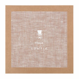 (Beige) Leinen-Einstecktuch in Geschenkverpackung – Prince Bowtie