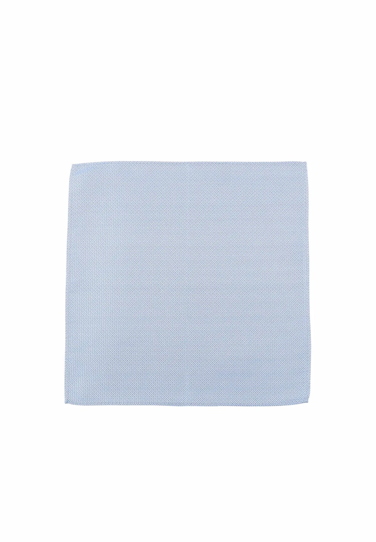 (Hellblau) Einstecktuch Herren Seide 28x28 cm – Gesamtansicht