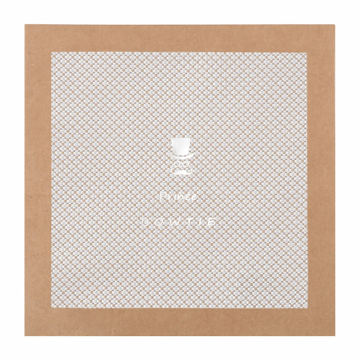 (Beige) Einstecktuch Mikromuster in Geschenkverpackung – Prince Bowtie