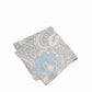 (Beige) Einstecktuch Herren Paisley-Muster Baumwolle – diagonal gefaltet
