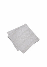 (Beige) Einstecktuch Herren Paisley Seide – diagonal gefaltet