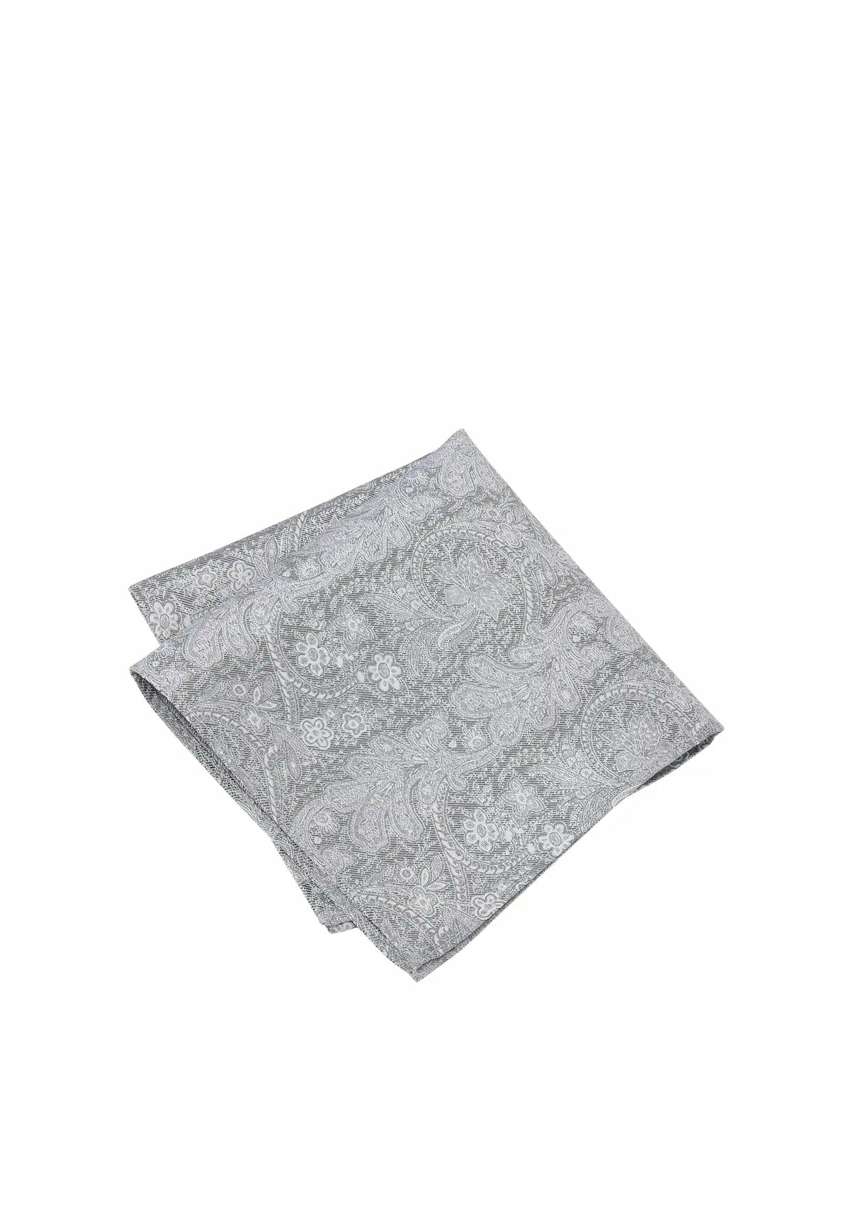 (Mint) Einstecktuch Herren Paisley Seide – diagonal gefaltet