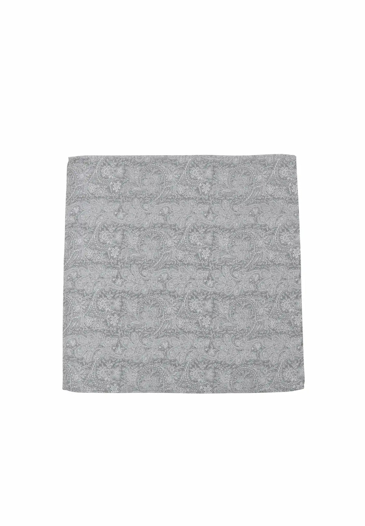 (Mint) Einstecktuch Herren Paisley Seide 28x28 cm – Gesamtansicht
