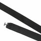 (Schwarz) Übergrößen Fliege Seide Uni Basic mit verstellbarem Band