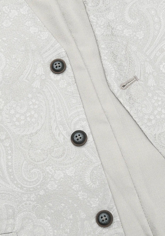 Men's silk wedding waistcoat – Paisley