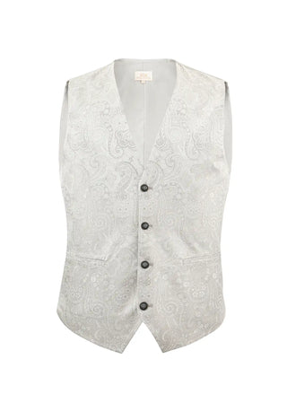 Men's silk wedding waistcoat – Paisley