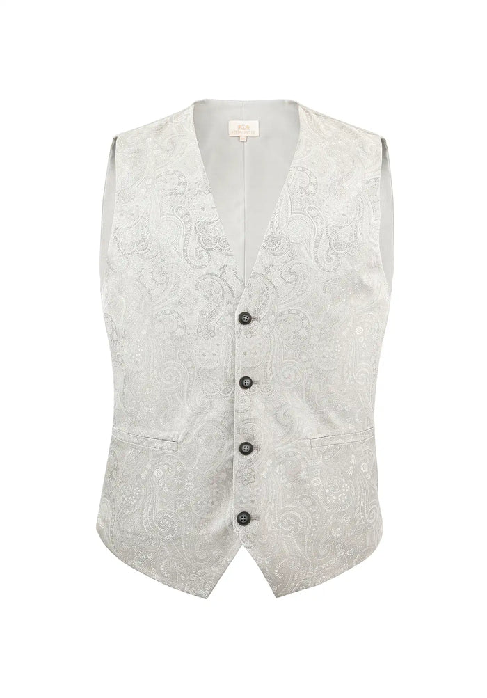 Men's silk wedding waistcoat – Paisley
