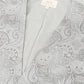 (Silber) Hochzeitsweste Sterlington Paisley – V-Ausschnitt mit Label