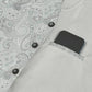 (Grün) Hochzeitsweste Paisley – Detailansicht Innentasche mit Handy