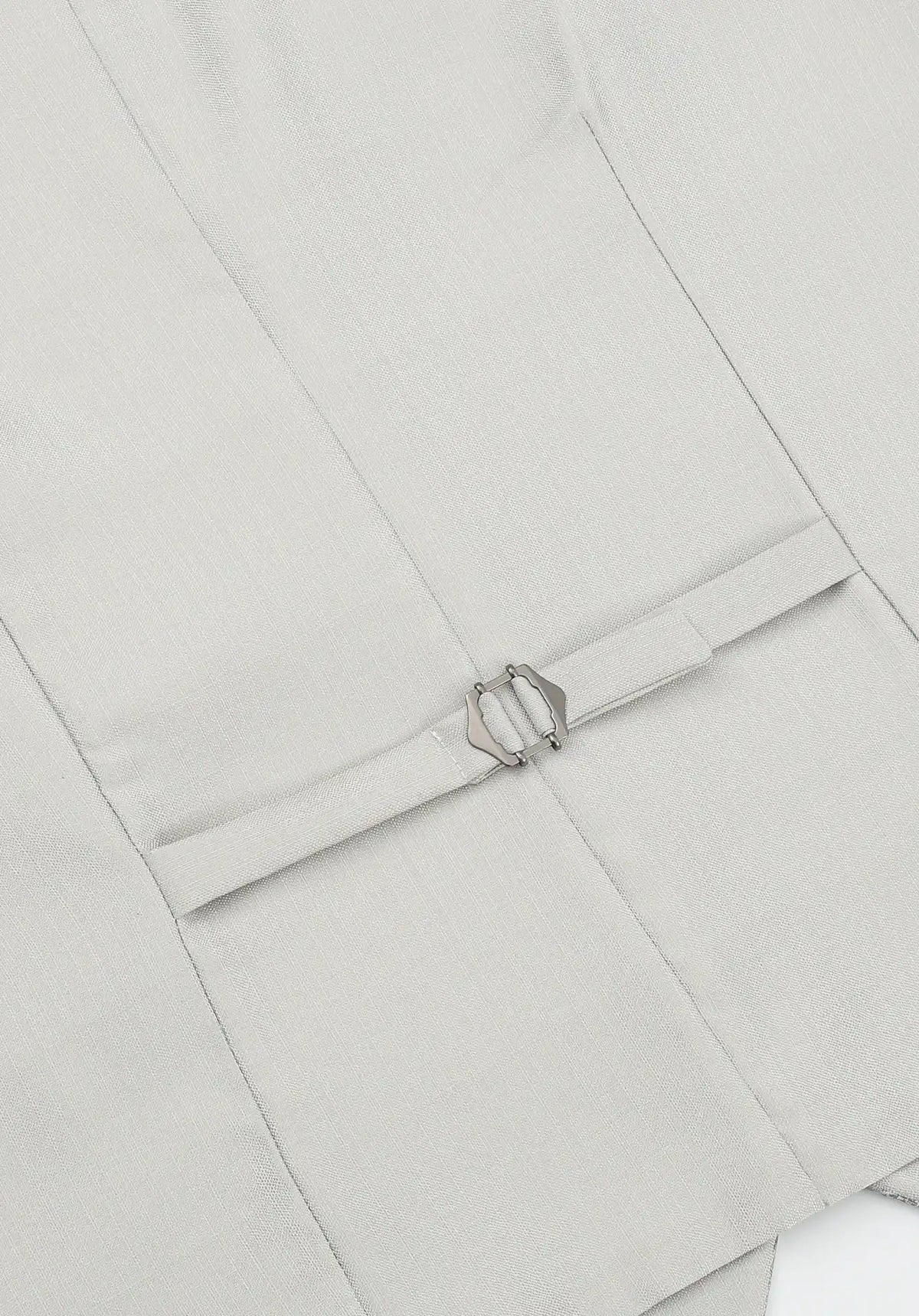 (Grün) Hochzeitsweste Herren – Rückseite mit verstellbarem Riegel und Metallschnalle