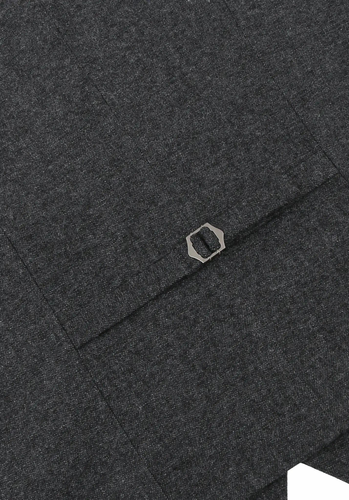 (Anthrazit) Weste Tweed – Rückansicht mit verstellbarem Riegel