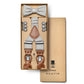 (Taupe) Hosenträger Set mit Fliege im Sale bei style4him.de